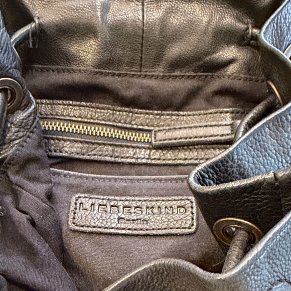 Liebeskind Black Leather Backpack - Picture 6 of 7